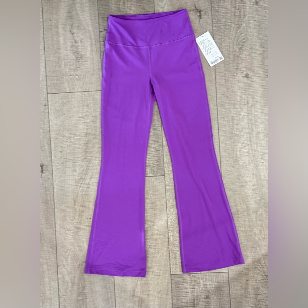 Lululemon Groove Super High Rise Flare Pant in Nulu - Moonlit Magenta - 8